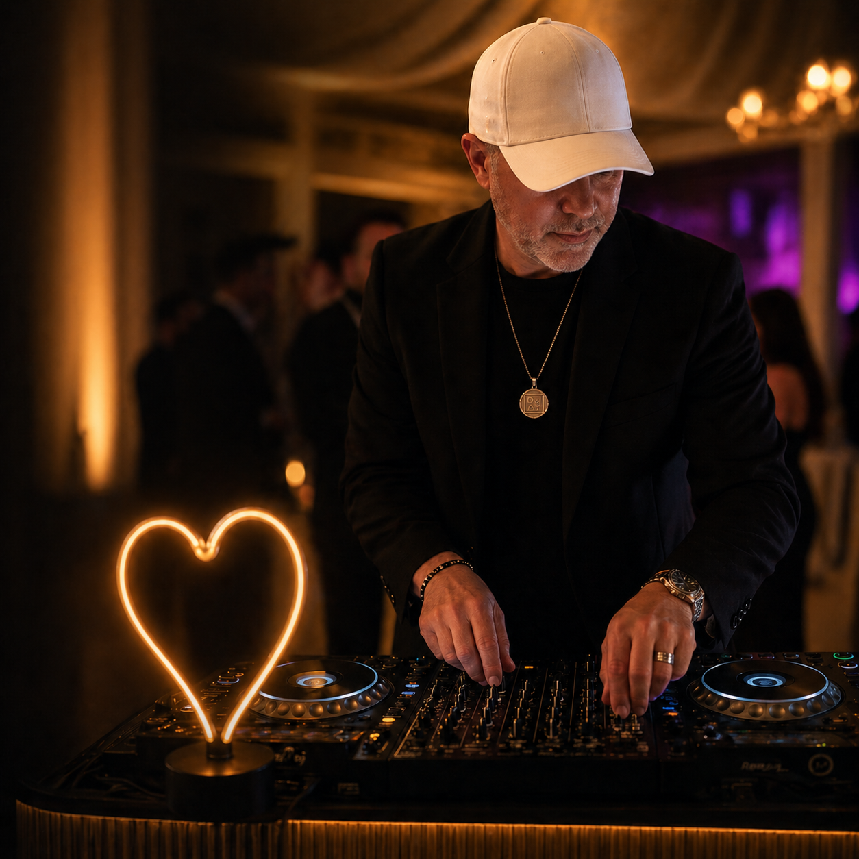 DJAY performing at an elegant event